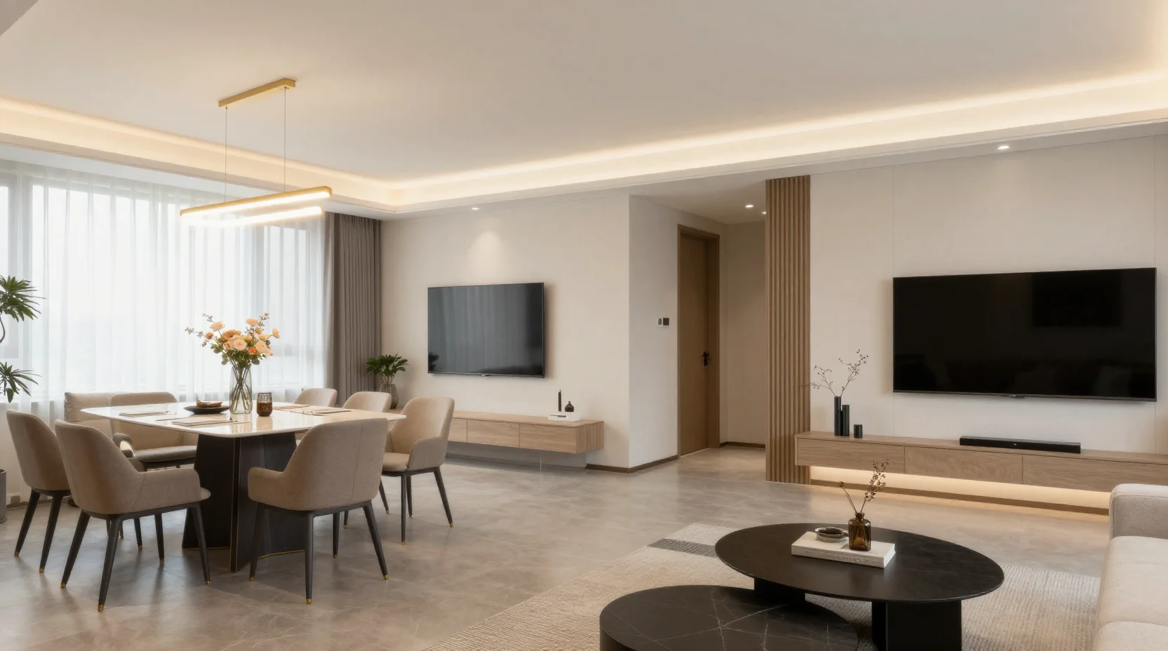 Frisch renovierte Wohnung mit Designermöbeln