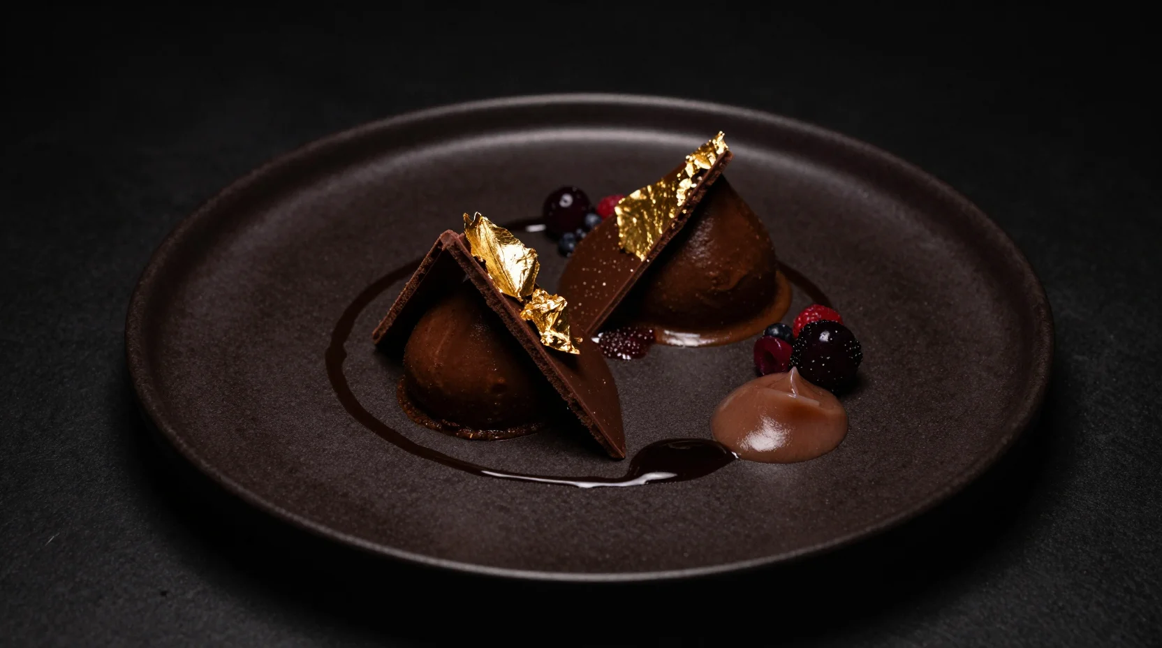 Dessert gourmand présenté avec élégance