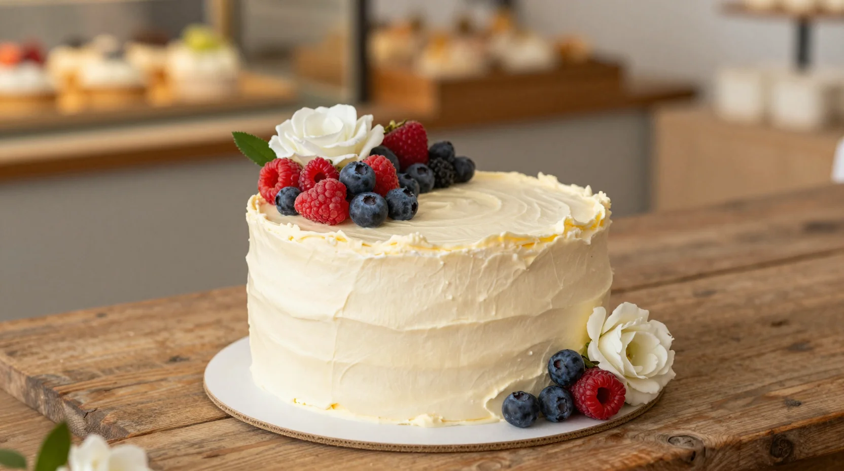 Gâteau sur commande décoré avec soin pour une occasion spéciale